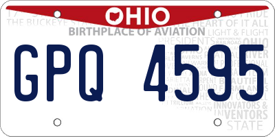 OH license plate GPQ4595