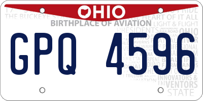 OH license plate GPQ4596