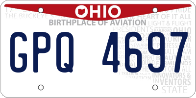 OH license plate GPQ4697