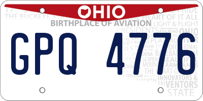 OH license plate GPQ4776