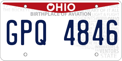 OH license plate GPQ4846