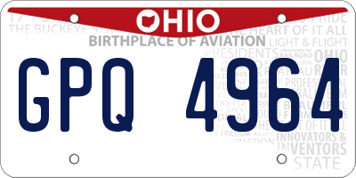 OH license plate GPQ4964