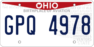 OH license plate GPQ4978