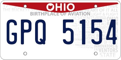 OH license plate GPQ5154