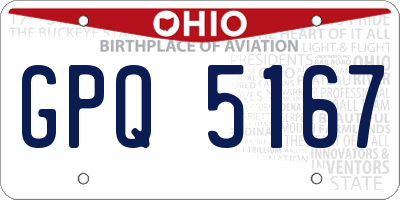 OH license plate GPQ5167