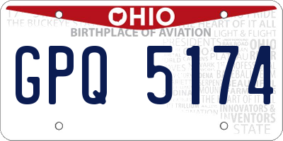 OH license plate GPQ5174