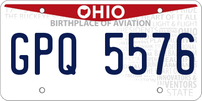 OH license plate GPQ5576