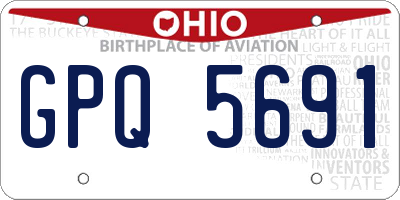 OH license plate GPQ5691