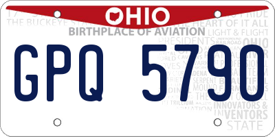 OH license plate GPQ5790
