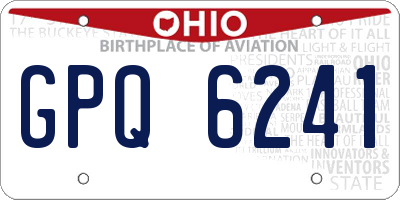 OH license plate GPQ6241
