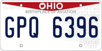 OH license plate GPQ6396