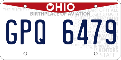 OH license plate GPQ6479