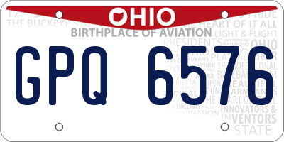 OH license plate GPQ6576
