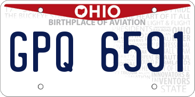 OH license plate GPQ6591