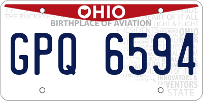 OH license plate GPQ6594