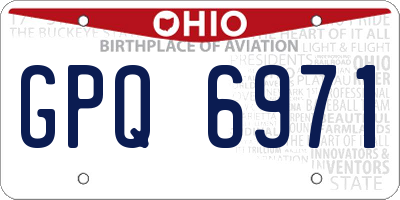 OH license plate GPQ6971