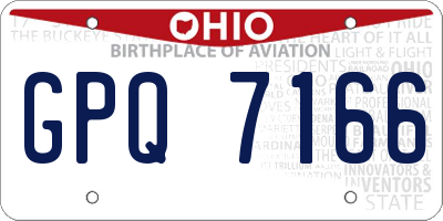 OH license plate GPQ7166