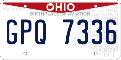 OH license plate GPQ7336