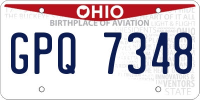 OH license plate GPQ7348