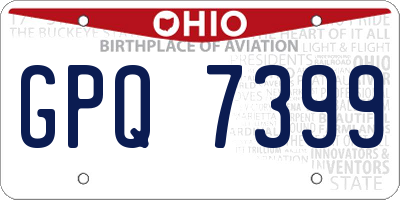 OH license plate GPQ7399