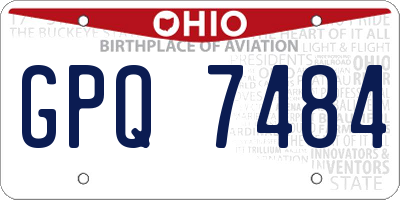 OH license plate GPQ7484