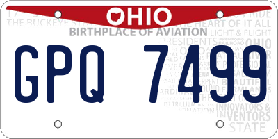 OH license plate GPQ7499