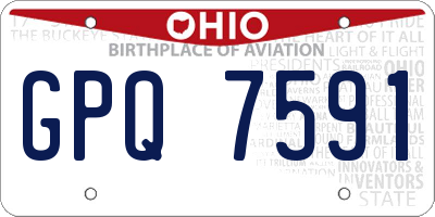 OH license plate GPQ7591