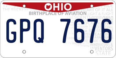 OH license plate GPQ7676