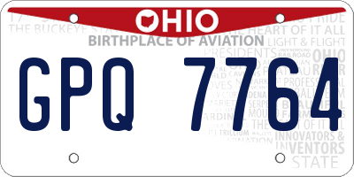 OH license plate GPQ7764