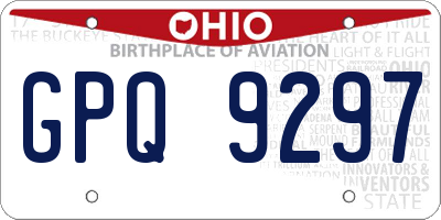 OH license plate GPQ9297