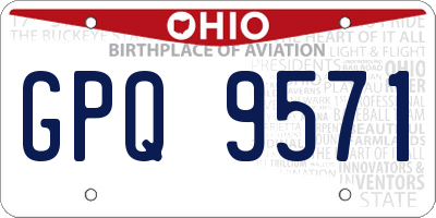 OH license plate GPQ9571