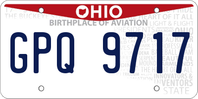 OH license plate GPQ9717