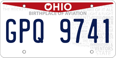 OH license plate GPQ9741