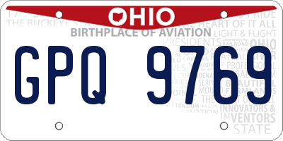 OH license plate GPQ9769
