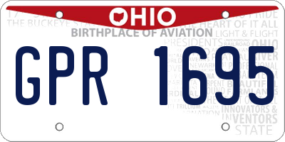 OH license plate GPR1695