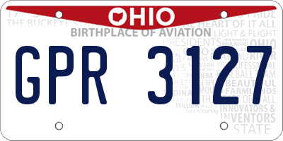 OH license plate GPR3127