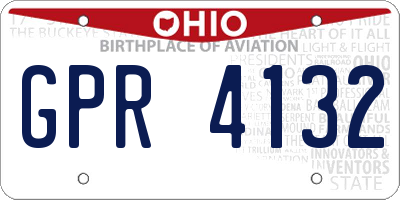 OH license plate GPR4132