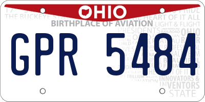 OH license plate GPR5484