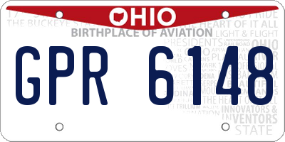 OH license plate GPR6148