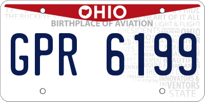 OH license plate GPR6199