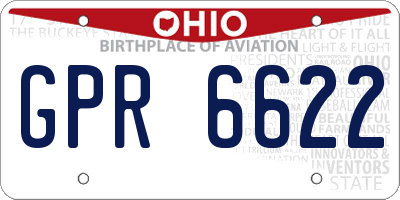 OH license plate GPR6622