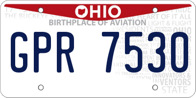 OH license plate GPR7530
