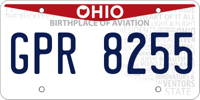 OH license plate GPR8255