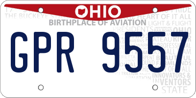 OH license plate GPR9557