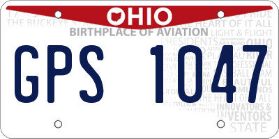OH license plate GPS1047