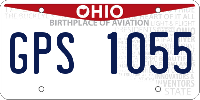 OH license plate GPS1055
