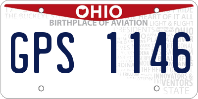 OH license plate GPS1146