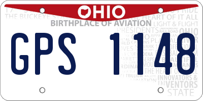 OH license plate GPS1148