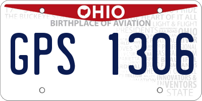 OH license plate GPS1306