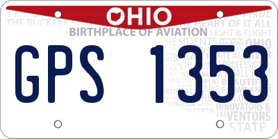 OH license plate GPS1353
